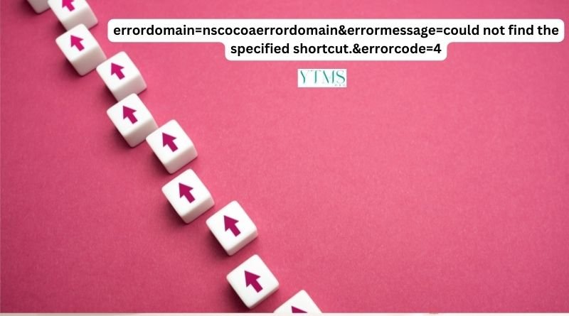 "errordomain=nscocoaerrordomain&errormessage=could not find the specified shortcut.&errorcode=4": Understanding and Troubleshooting the Issue